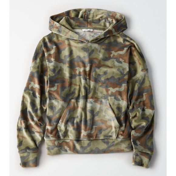 american eagle velour hoodie